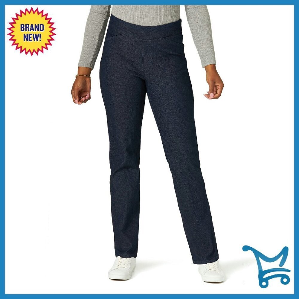 Stretch Denim Pull-On Skinny Jeans with Elastic Waistband
